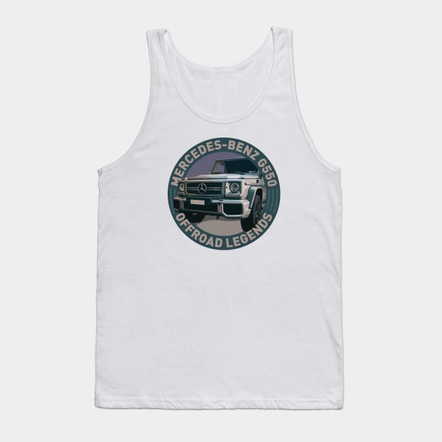 4x4 Offroad Legends: Mercedes-Benz G-klasse G550 Tank Top by OFFROAD-DESIGNS